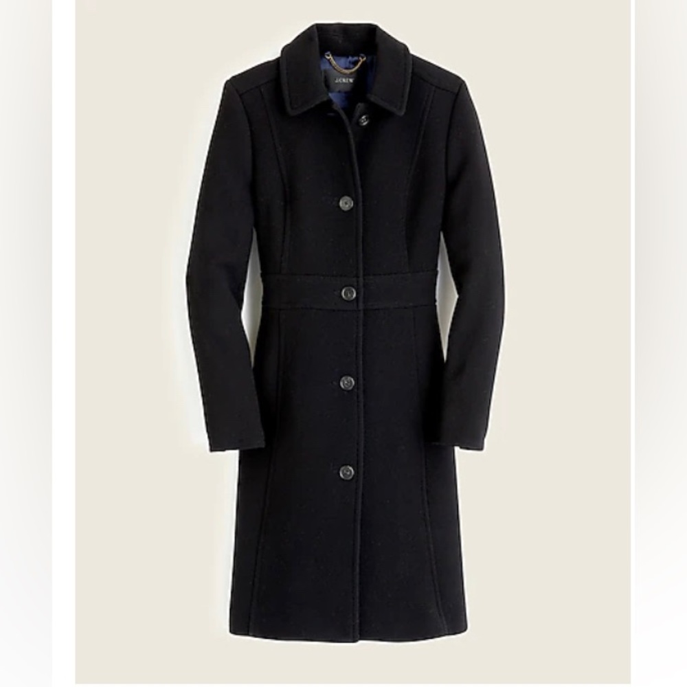 J. Crew Classic Ladies Coat with double cloth wool thinsulate.
